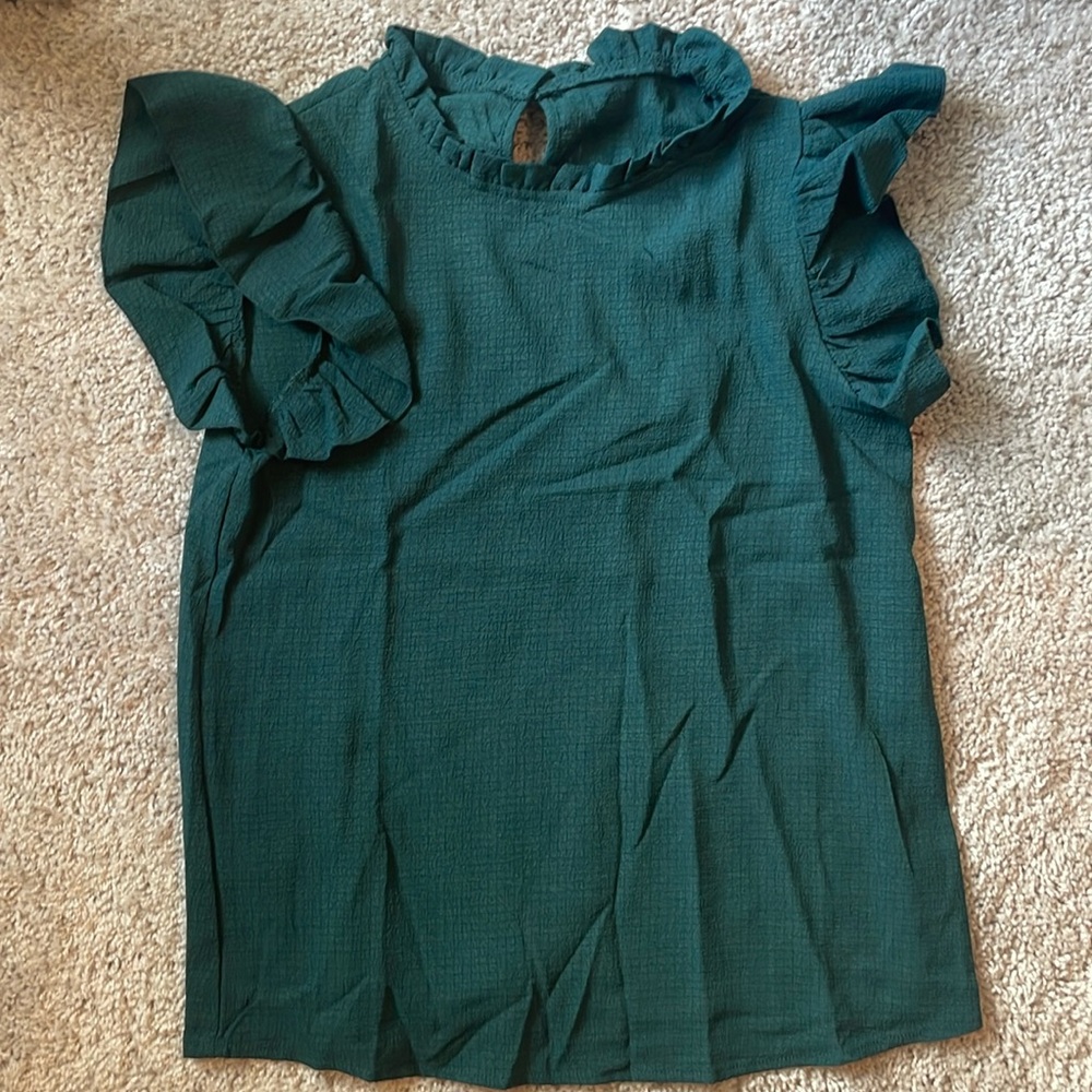 Ruffle Sleeve Blouse